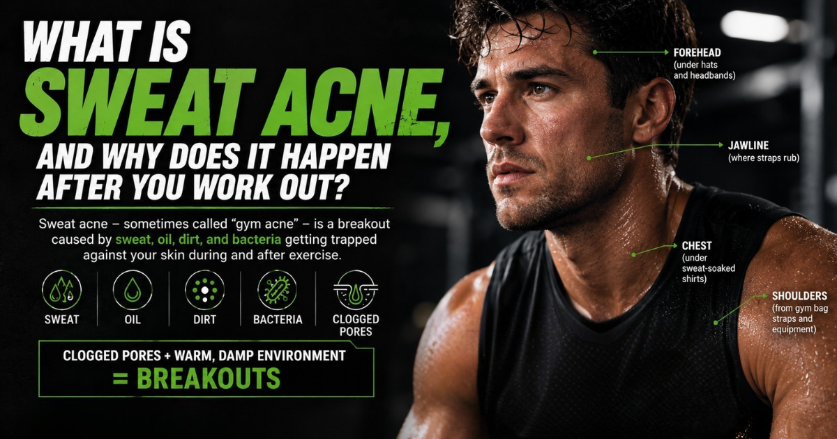 Why Do I Break Out After the Gym? The Real Reason Men Get Sweat Acne (And How to Stop It for Good)