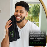 Our Philosophy at Tiege Hanley is to provide science-backed routines that include the fewest number of products and take the least amount of time posiible. Simple, affordable, effective.