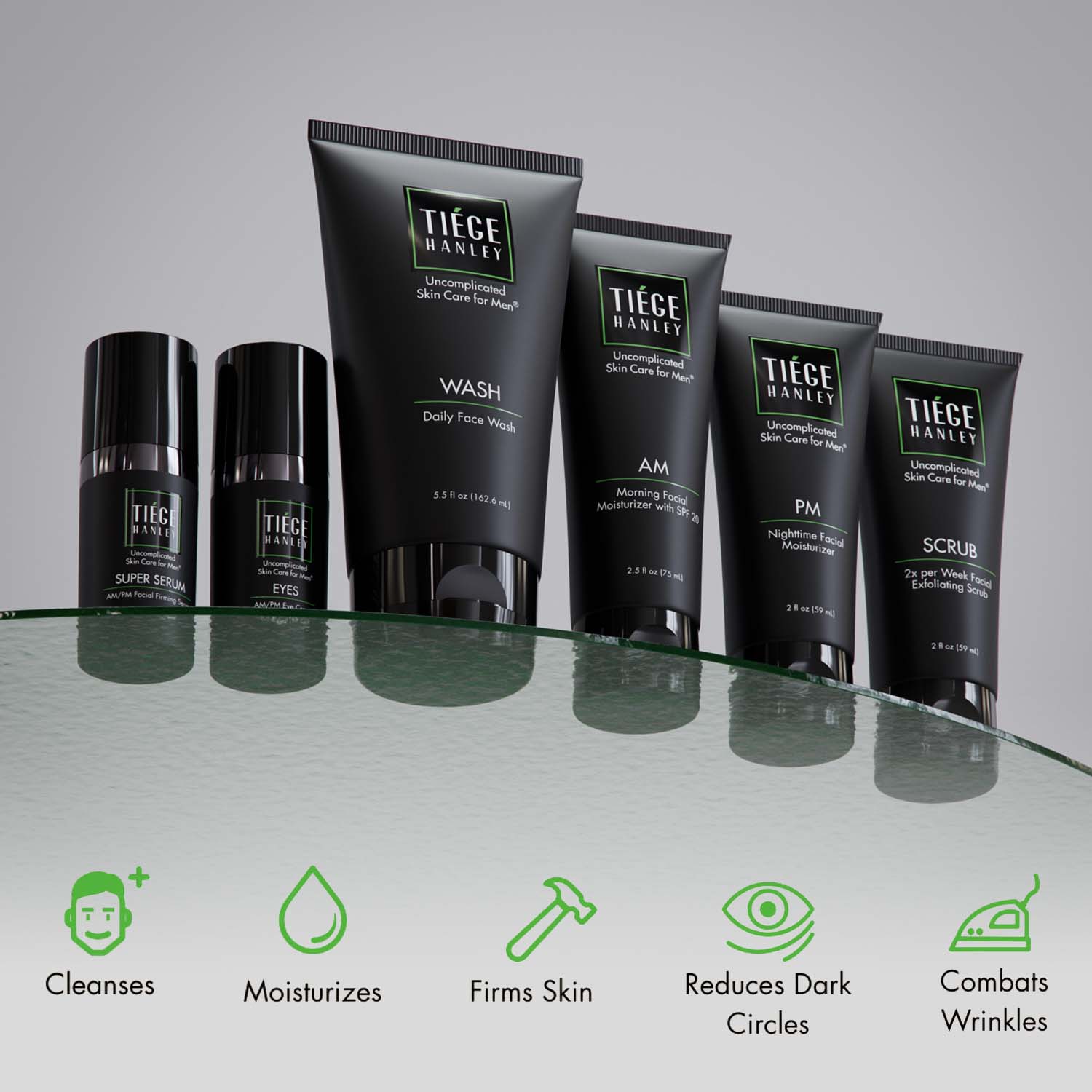 Cleanses, Moisturizes, Firms Skin, Reduces Dark Circles, Combats Wrinkles