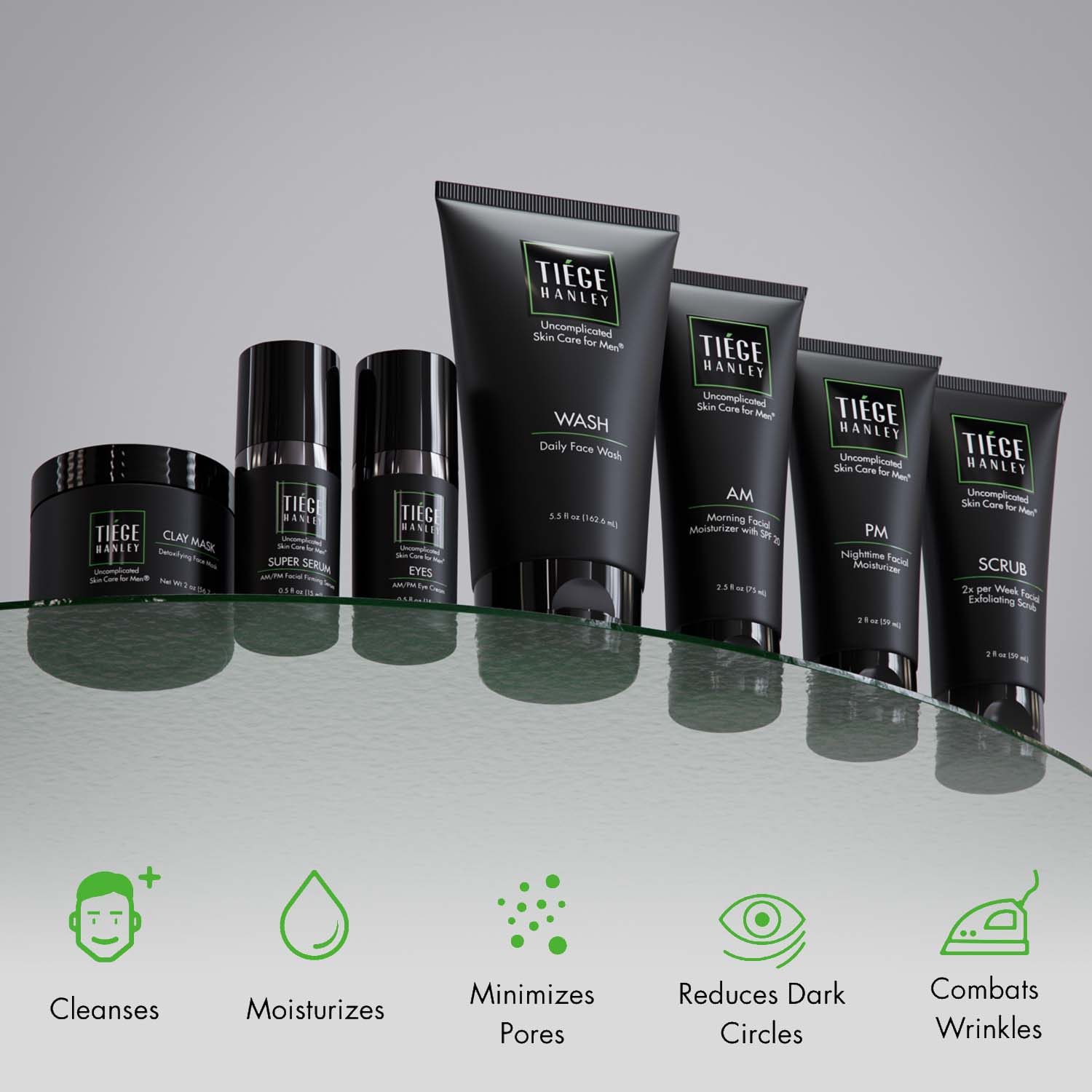 Cleanses, Moisturizes, Minimizes Pores, Reduces Dark Circles, Combats Wrinkles